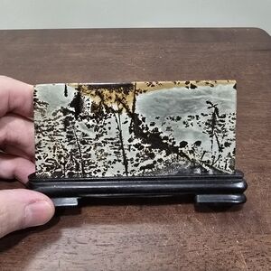 Picture Jasper Crystal Slab in Holder #M